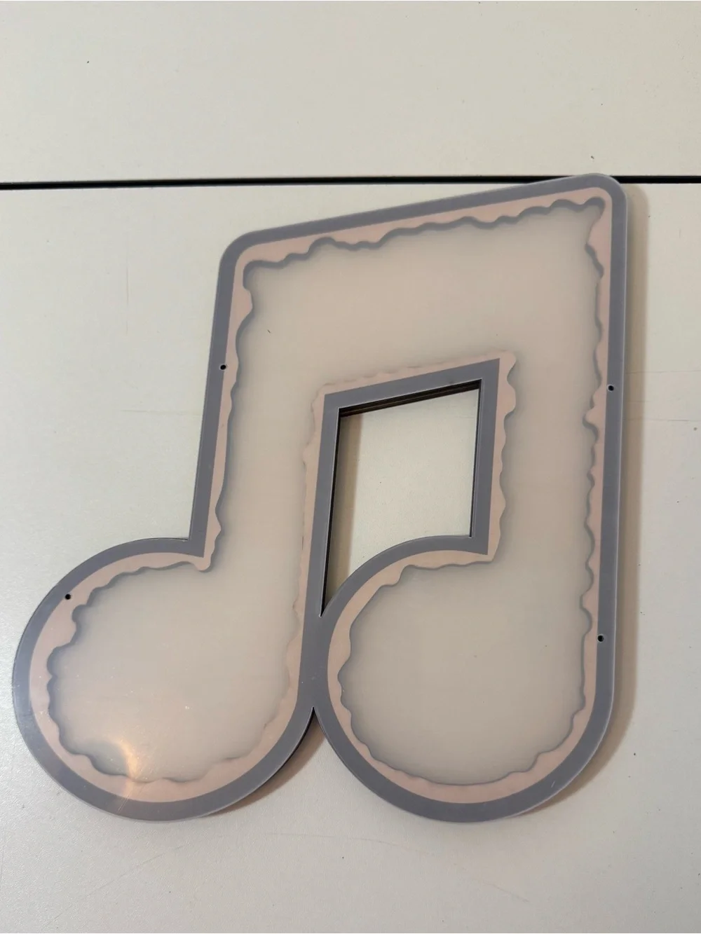 Two-Tone Brown & Natural Wooden Music Note Wall Decor